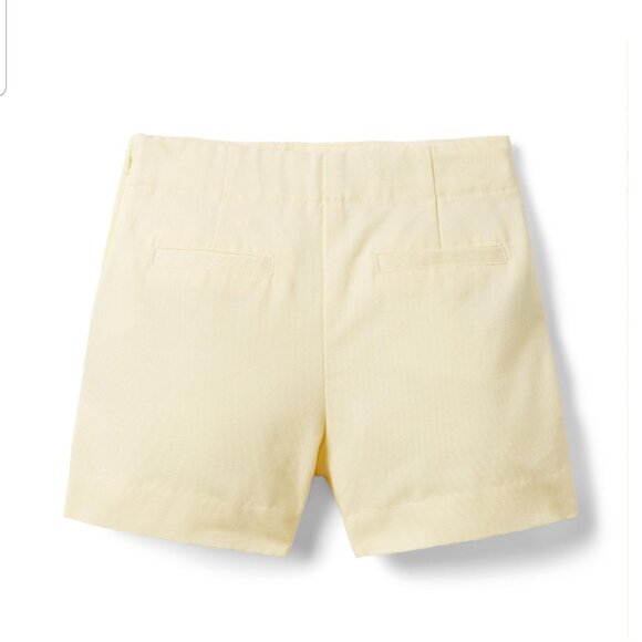 NWT Janie and Jack Ruffle yellow sailor Shorts pearl buttons pockets Size 10 C10 - Picture 3 of 6